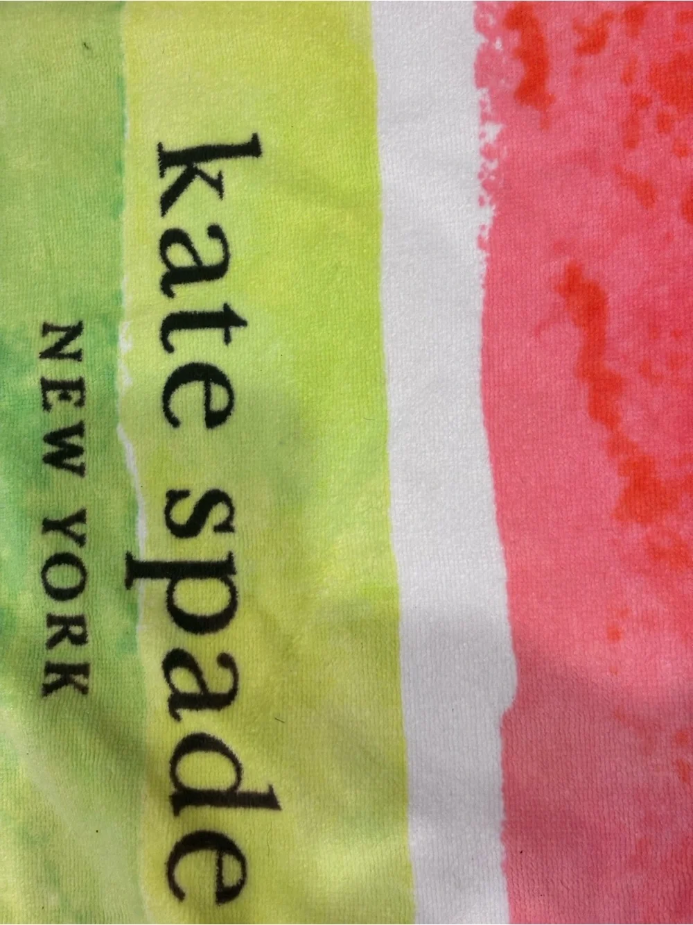 kate spade Watermelon Print Beach Towel - Pink & Green